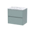 nuie 600 wall hung 2 drawer unit laminate worktophav2304lcm, Nuie, Wall Hung Vanity Unit, 1