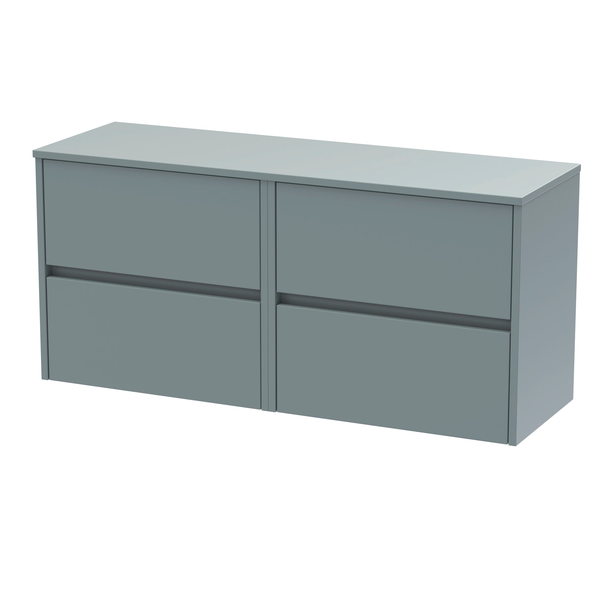 Nuie 1200mm Wall Hung 4 Drawer Unit & Worktop