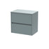 Havana 600mm Wall Hung 2 Drawer Unit & Worktop