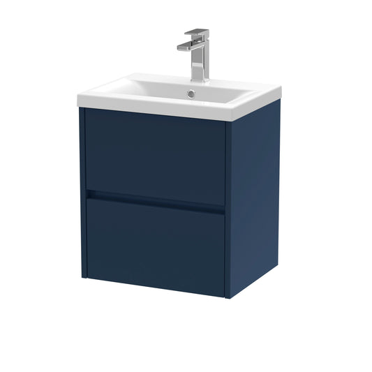 nuie 500mm wall hung 2 drawer unit basin 1hav2902a, Nuie, Wall Hung Vanity Unit, 1