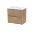 nuie 600 wall hung 2 drawer unit laminate worktophav804lcm, Nuie, Wall Hung Vanity Unit, 1