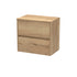 Havana Autumn Oak 600mm Wall Hung 2 Drawer Unit & Worktop