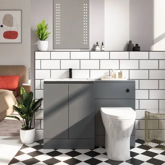 Quartz 1000mm Combined Basin Vanity Unit 2 Options