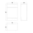 Quartz 1000mm Combined Basin Vanity Unit 2 Options