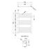 Nuie Straight Heated Ladder Rail 500x700mm Chrome