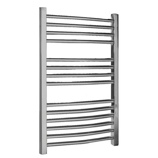 Nuie Curved Heated Ladder Rail 500x700mm Chrome