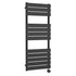 Nuie Square Flat Electric Towel Radiator 1213x500mm Anthracite