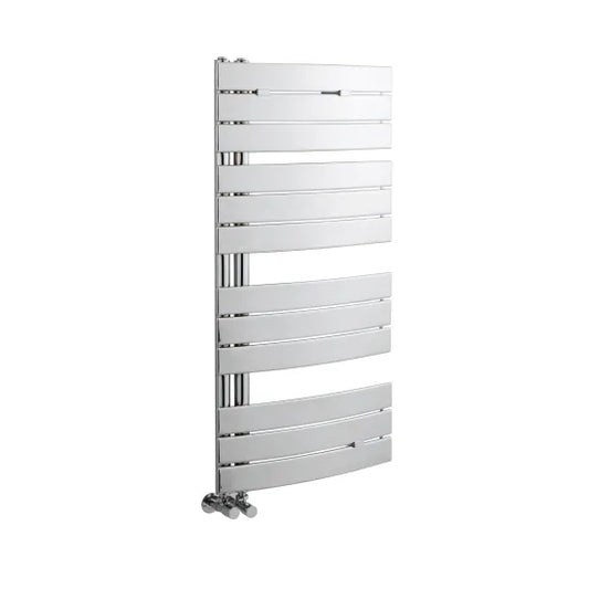 Elgin Curved Heated Towel Rail 550x1080mm Chrome
