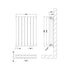 Revive Horizontal Double Panel Radiator 600x412mm Gloss White