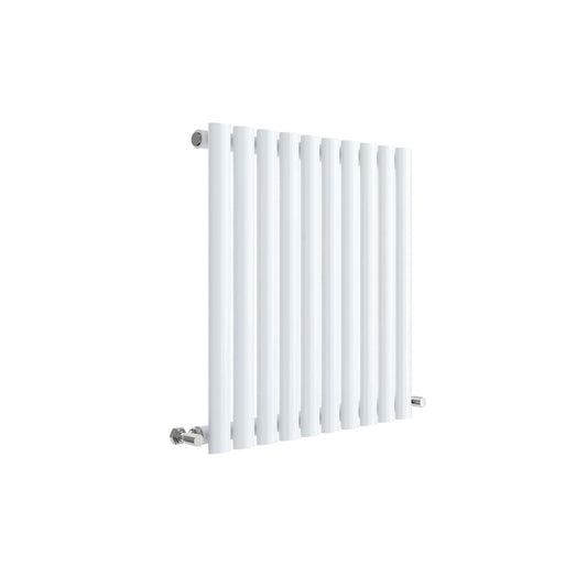 Revive Horizontal Single Panel Radiator 600x586mm Gloss White