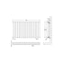 Revive Horizontal Double Panel Radiator 600x992mm Gloss White