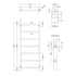 Eaton Heated Towel Rail 1200x450mm Chrome