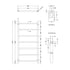 Eaton Heated Towel Rail 1200x600mm Chrome