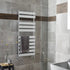 Piazza Heated Towel Rail 1200x500mm Chrome