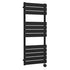 Nuie Square Electric Flat Towel Radiator 1213x500mm Matt Black