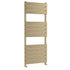 Piazza Square Flat Towel Radiator 1213x500mm Brushed Brass