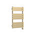 Nuie Electric Square Flat Towel Radiator 840x500mm Brushed Brass
