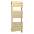 Nuie Electric Square Flat Towel Radiator 1213x500mm Brushed Brass
