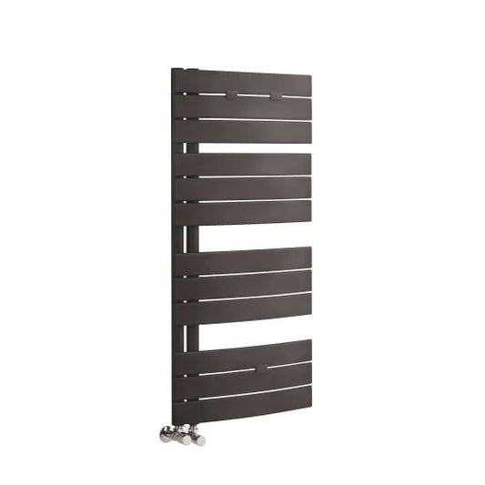 Elgin Curved Heated Towel Rail 1080x550mm Anthracite