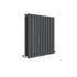 Revive Horizontal Double Panel Radiator 600x586mm Anthracite
