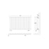 Revive Horizontal Single Panel Radiator 600x992mm Anthracite