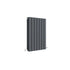 Sloane Horizontal Double Panel Radiator 600x412mm Anthracite
