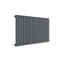 Sloane Horizontal Single Panel Radiator 600x992mm Anthracite