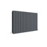 Sloane Horizontal Double Panel Radiator 600x992mm Anthracite