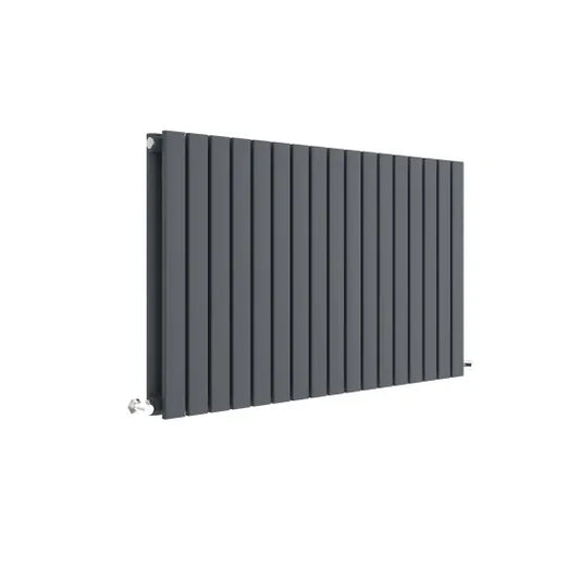 Sloane Horizontal Double Panel Radiator 600x992mm Anthracite