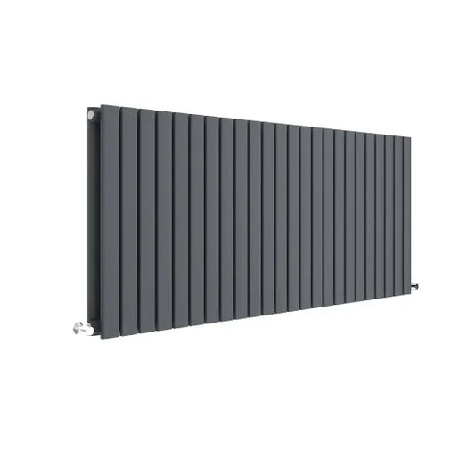 Sloane Horizontal Double Panel Radiator 600x1398mm Anthracite