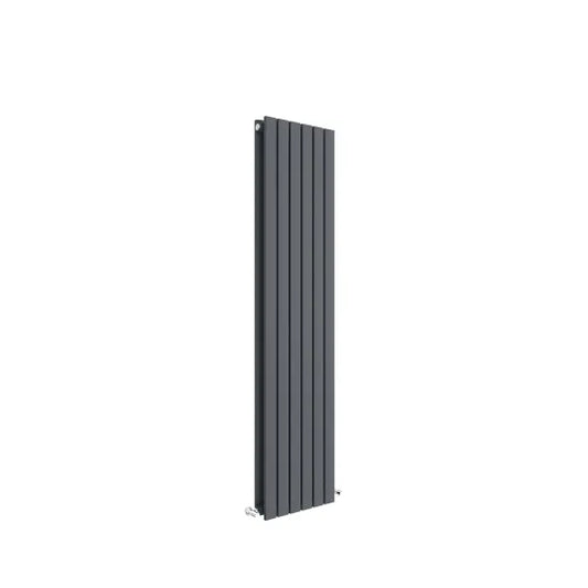 Sloane Vertical Double Panel Designer Radiator 1500x354mm Anthracite