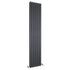 Sloane Vertical Double Panel Designer Radiator 1800x354mm Anthracite