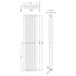 Revive Vertical Double Panel Designer Radiator 1500x354mm Anthracite