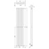 Revive Vertical Double Panel Designer Radiator 1800x354mm Anthracite
