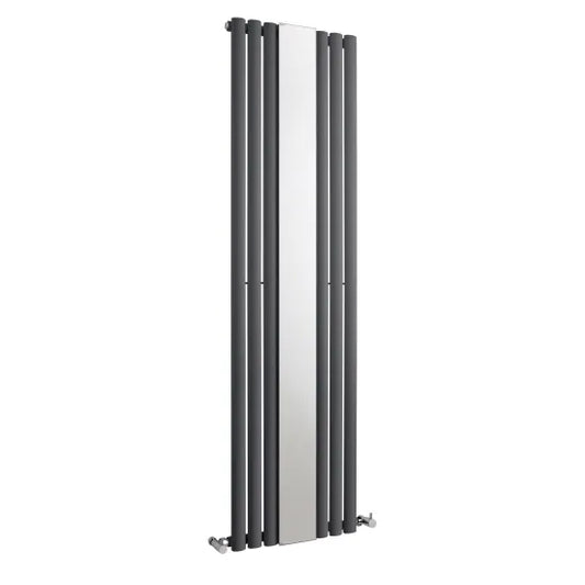 Revive Vertical Single Panel Designer Radiator with Mirror 1800x499mm Anthracite