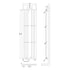 Revive Vertical Single Panel Designer Radiator with Mirror 1800x499mm Anthracite