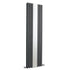 Revive Vertical Double Panel Designer Radiator with Mirror 1800x499mm Anthracite