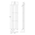 Revive Vertical Double Panel Designer Radiator with Mirror 1800x499mm Anthracite