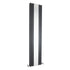 Sloane Double Panel Designer Radiator with Mirror 1800x381mm Anthracite