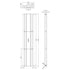 Sloane Double Panel Designer Radiator with Mirror 1800x381mm Anthracite