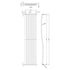 Revive Wave Designer Radiator 1785x413mm Anthracite