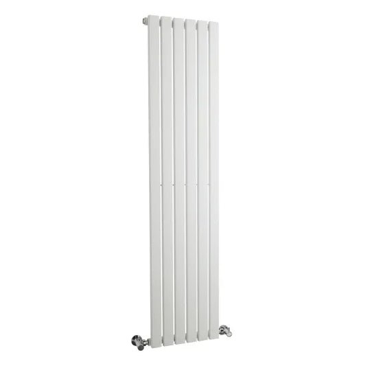 Sloane Single Panel Designer Radiator 1500x354mm Satin White