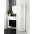 Sloane Single Panel Designer Radiator 1500x354mm Satin White