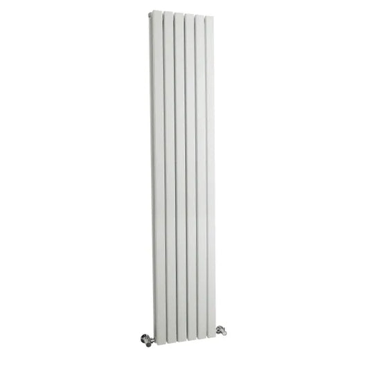 Sloane Double Panel Designer Radiator 1800x354mm Satin White