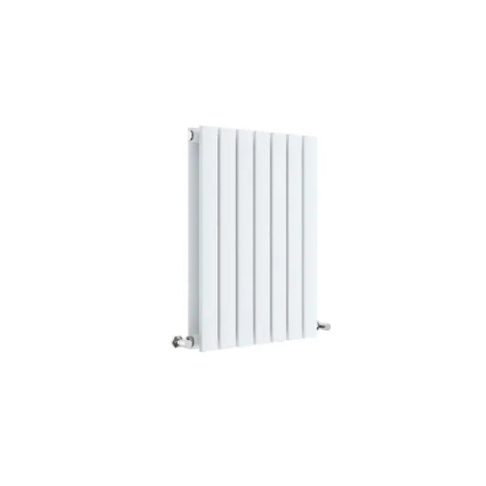 Sloane Horizontal Double Panel Designer Radiator 600x412mm Satin White