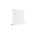 Sloane Horizontal Single Panel Designer Radiator 600x586mm Satin White