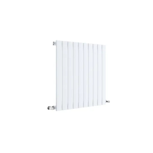 Sloane Horizontal Single Panel Designer Radiator 600x586mm Satin White