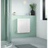 Sloane Horizontal Double Panel Designer Radiator 600x586mm Satin White
