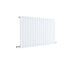Sloane Horizontal Single Panel Designer Radiator 600x992mm Satin White