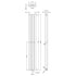 Revive Compact Designer Radiator 1800x237mm Anthracite